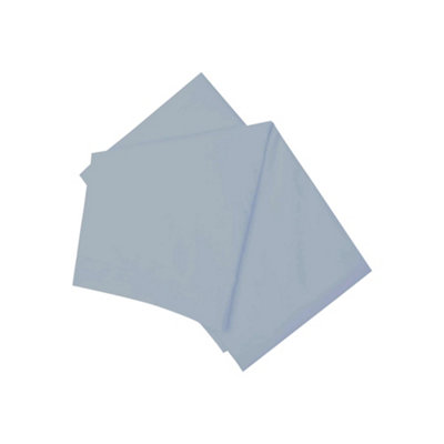 Belledorm Brushed Cotton Fitted Sheet Blue (Superking) from B&Q
