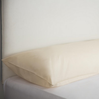 Belladorm Easycare Percale Bolster Pillowcase Cream (Double) from B&Q