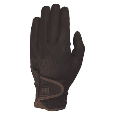 Hy5 Unisex Cottenham Elite Riding Gloves Brown (M) from B&Q