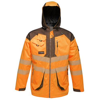  - Regatta Professional Mens Hi-Vis Reflective Waterproof Jacket
