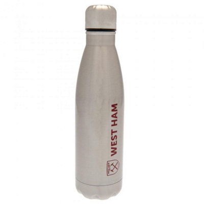 West Ham United Fc Unisex Silver Thermal Flask In - Image 3