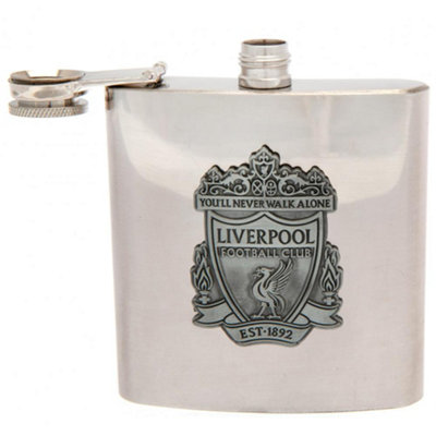  - Liverpool Fc Hip Flask Silver (One Size)
