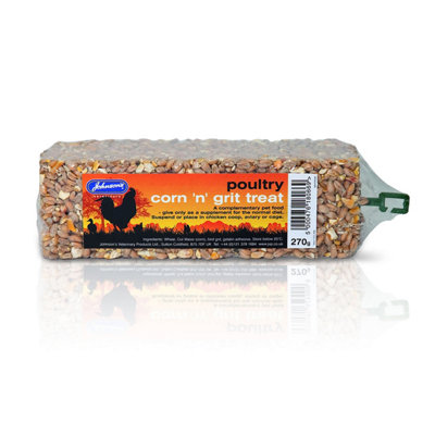 Johnsons Veterinary Poultry Corn N Grit Treat May Vary (270G) from B&Q