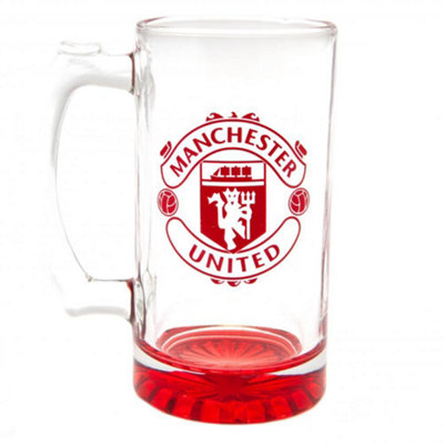  - Manchester United Fc Crest Gl Tankard Red (One Size)