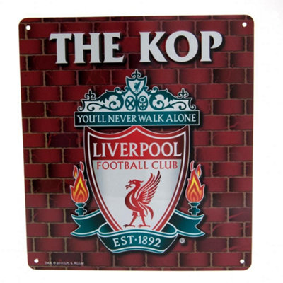 Liverpool Fc The Kop Sign Red (One Size) from B&Q