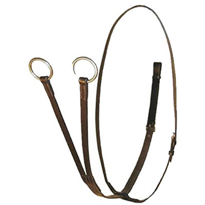 Whitaker Lynton Leather Running Martingale Havana (Pony) from B&Q