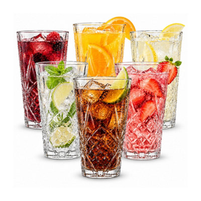 Simpa Imperial Elegant Glasses - 435Ml - Set Of 6 - Clear - Image 3