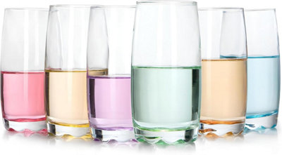 Simpa 330Ml Multicolour Highball GlassesSet Of 6 from B&Q