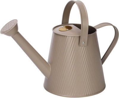 Simpa 3L Matt Mushroom Metal Watering Can With Watering Rose from B&Q