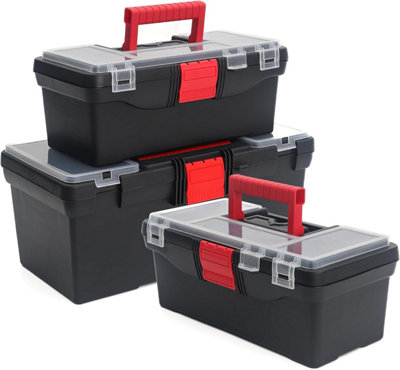 simpa 3PC Organiser Set: Includes a 16" Toolbox, 13" & 10" Tool Organiser - Image 3
