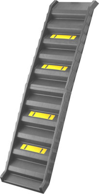 Simpa Folding Lightweight Grey Plastic Non-Slip Portable Dog Pet Ramp from B&Q