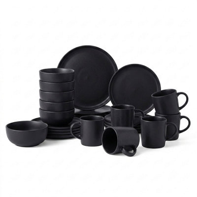 Simpa Epoque Dinner Set - Black / 24 - Image 3