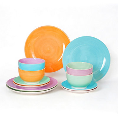 Simpa Cloud Nine Dinner Set - Multicoloured / 12 - Image 3
