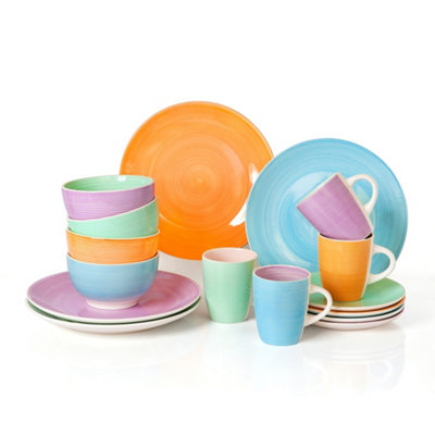 Simpa Cloud Nine Dinner Set - Multicoloured / 16 - Image 3