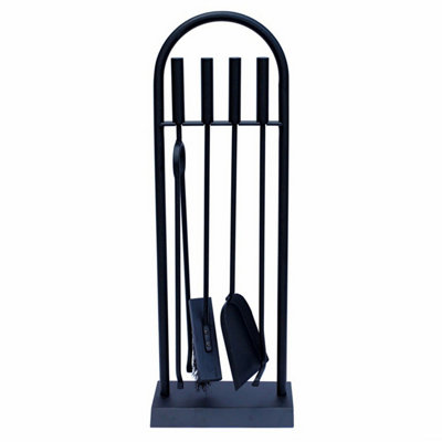 Simpa Arc Contempo 26" Black 5Pc Companion Set from B&Q