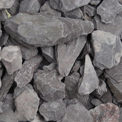Simpa 40mm Plum Slate Aggregate Bag 20Kg from B&Q