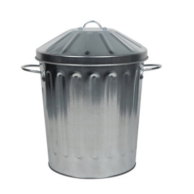 Simpa 15L Vintage Metal BinGalvanised from B&Q