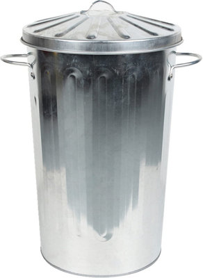 Simpa 18L Vintage Metal BinGalvanised from B&Q