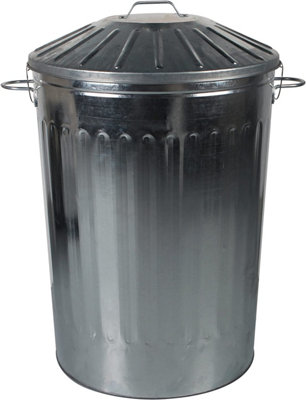 Simpa 125L Vintage Metal BinGalvanised from B&Q