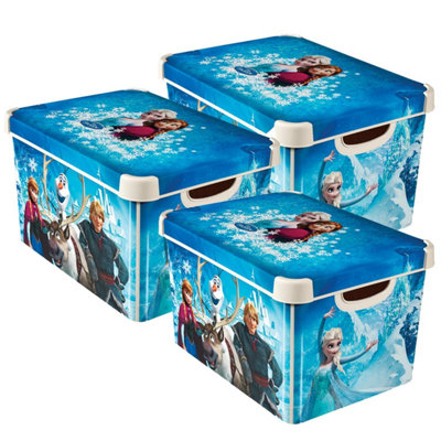 Curver 22L Deco Disney Frozen Themed Storage Boxes from B&Q