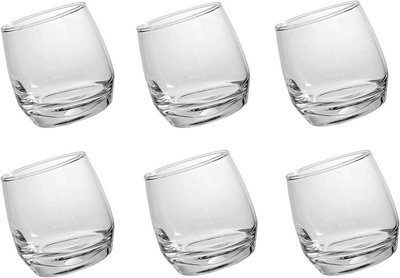 Simpa Lucente 360Ml Rocking Spirit Glasses 6Pc Set from B&Q