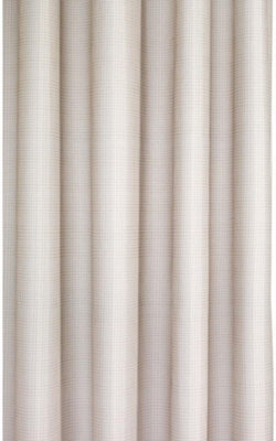 Croydex Textile Fabric Cross Hatch Shower Curtain (L) 1800mm