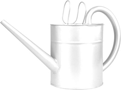 Simpa 1 Litre White Metal Vintage Style Balcony Watering Can. from B&Q