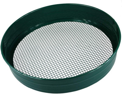 Simpa Steel Garden Riddle Sieve 1/4" 6mm Mesh 70mm Deep from B&Q