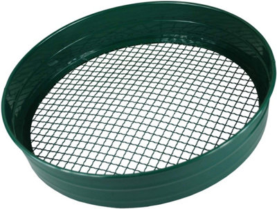 Simpa Steel Garden Riddle Sieve 1/2" 12mm Mesh 70mm Deep from B&Q