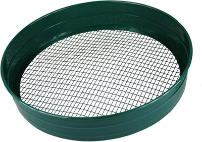 Simpa Steel Garden Riddle Sieve 3/8" 7mm Mesh 70mm Deep from B&Q
