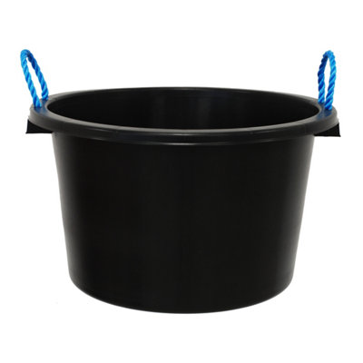 Simpa 40L / 8.8 Gallon Large Multipurpose Tub Bucket With Rope Handles from B&Q