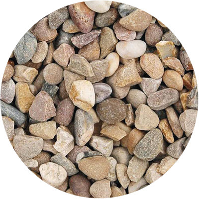 Simpa 20mm Natural Pea Gravel Bag 20Kg from B&Q