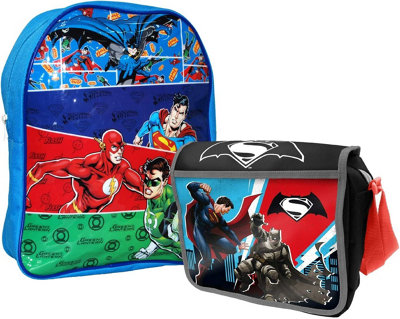 DC comics Dc Batman V's Superman Insulated Lunch Bag With Justice League Junior Backpack from B&Q