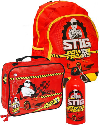 Top Gear The Stig Power Freaks Insulated Lunch Bag With Backpack & Metal Drinks Bottle from B&Q