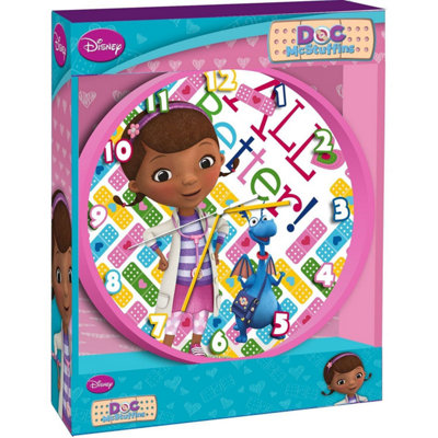 Disney Doc Mcstuffins Analogue Wall Clock from B&Q