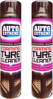 Auto Extreme Professional Valeting Foaming Tyre Cleaner Spray2 X 650Ml from B&Q