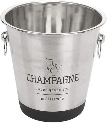 Simpa Stainless Steel Champagne Ice Bucket 21Cm (H) from B&Q