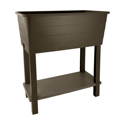 Simpa Xl Double-Tiered Raised Bed Plastic Trough Planter from B&Q