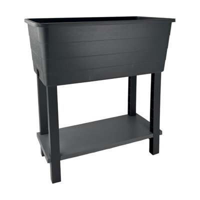 Simpa Xl Double-Tiered Raised Bed Plastic Trough Planter from B&Q