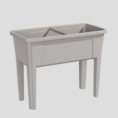Simpa Xl Raised Bed Plastic Trough Planter from B&Q