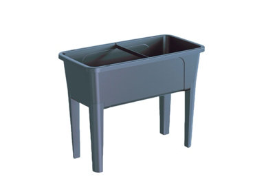 Simpa Xl Raised Bed Plastic Trough Planter from B&Q