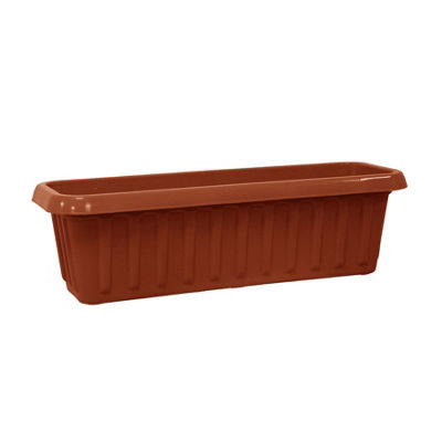 Simpa Plastic Chunky Garden Trough Planter Pots 50Cm Length from B&Q