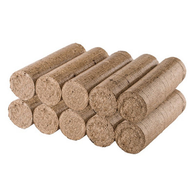Simpa Slow Burn Wood Fuel Briquettes Pack Of 10 from B&Q