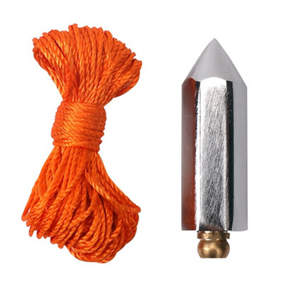 Orange Plumb Bob & Line Set18M from B&Q