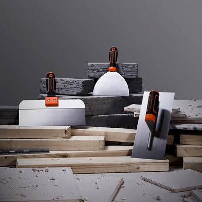 Shop plastering tools.