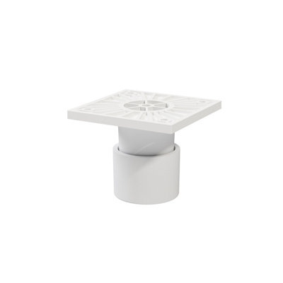 GoodHome Atomia White Cabinet Feet (H) 50mm- 60mmPack Of 2 from B&Q
