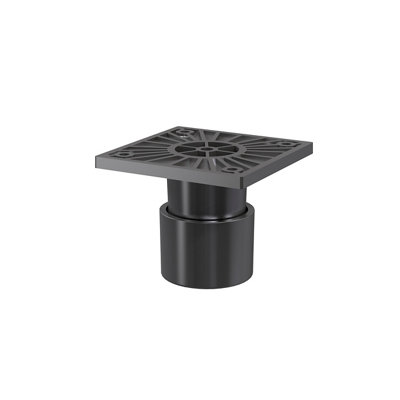 GoodHome Atomia Grey Cabinet Feet (H) 50mm- 60mmPack Of 2 from B&Q