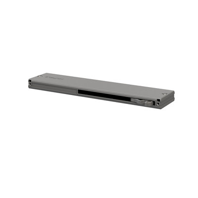 GoodHome Atomia Grey Internal Soft-Close Double Track Sliding Door Mechanism (L) 26.6Cm from B&Q