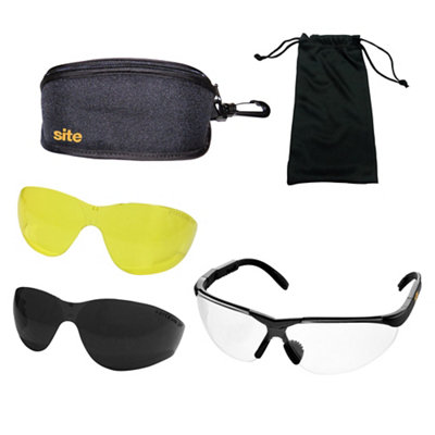 Site Clear Lens Safety SpecsSey243 from B&Q