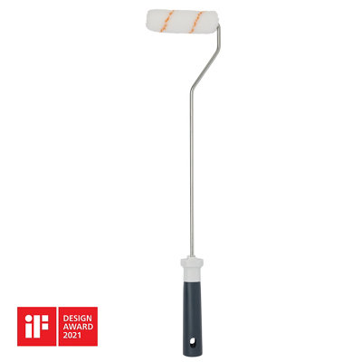 GoodHome Long Reach Medium Pile Fixed Roller Frame & Sleeve For All Paints(L)100mm1 Piece Set from B&Q